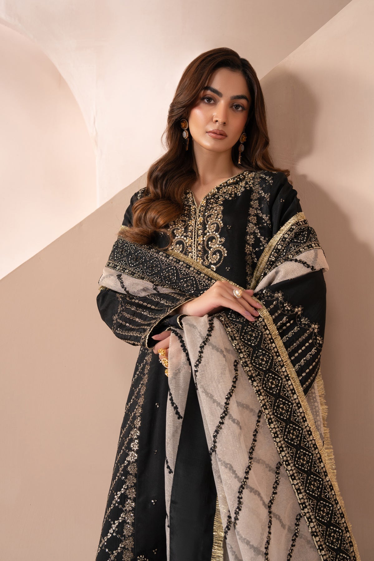 Zaeva Unstitched Embroidered Tissue Silk 3 Piece Suit By Xenia Formals AYANEH