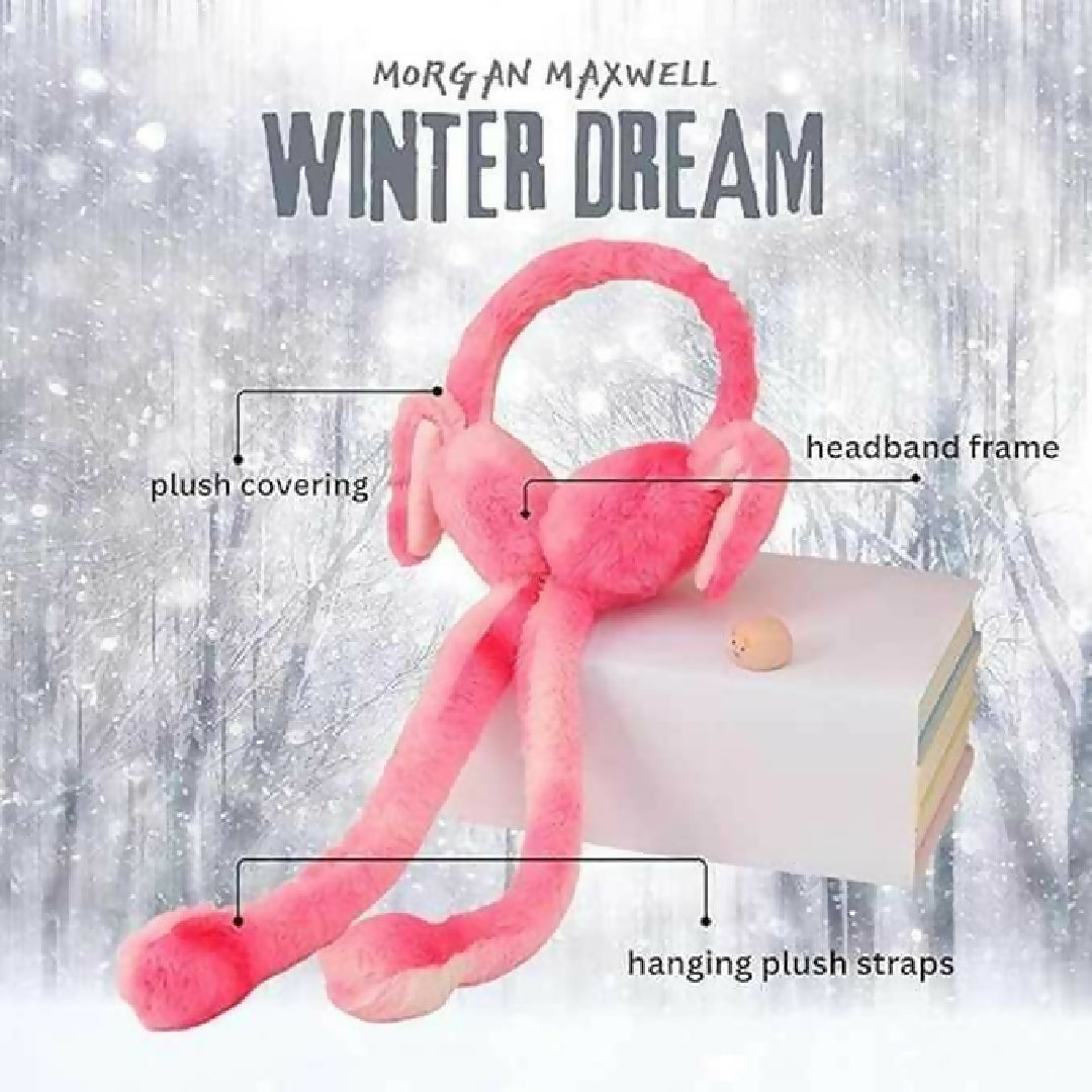 Cute Rabbit Earmuffs for Girls Soft Plush Winter Ear Warmers