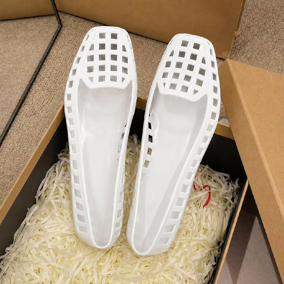 Transparent Crystal Jelly Flats – imported korean Summer Shoes for women