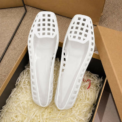 Transparent Crystal Jelly Flats – imported korean Summer Shoes for women