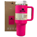 Pink Stanley 40 Oz Stainless Steel Tumbler | Leak-Proof Vacuum Insulated Travel Mug | Hot & Cold