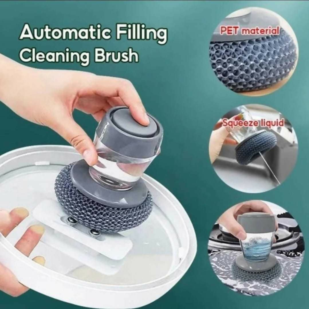 5-in-1 Ultimate Kitchen Cleaning and Sink Organizer Bundle - Faucet Extender Soap Dispensing Scrubber Faucet Caddy Rack Splash Guard with suction cups and Mini Hand Squeeze Mop