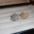 Sparkling Flower Rotating Ring – Adjustable Elegant Spinning Ring for Women &amp; Girls, Fashion Jewelry (QUJ-109 ) - Silver