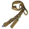 Durable Tactical Rifle Sling for Hunting &amp; Training – Adjustable, Bungee, Quick Detach - BLACK