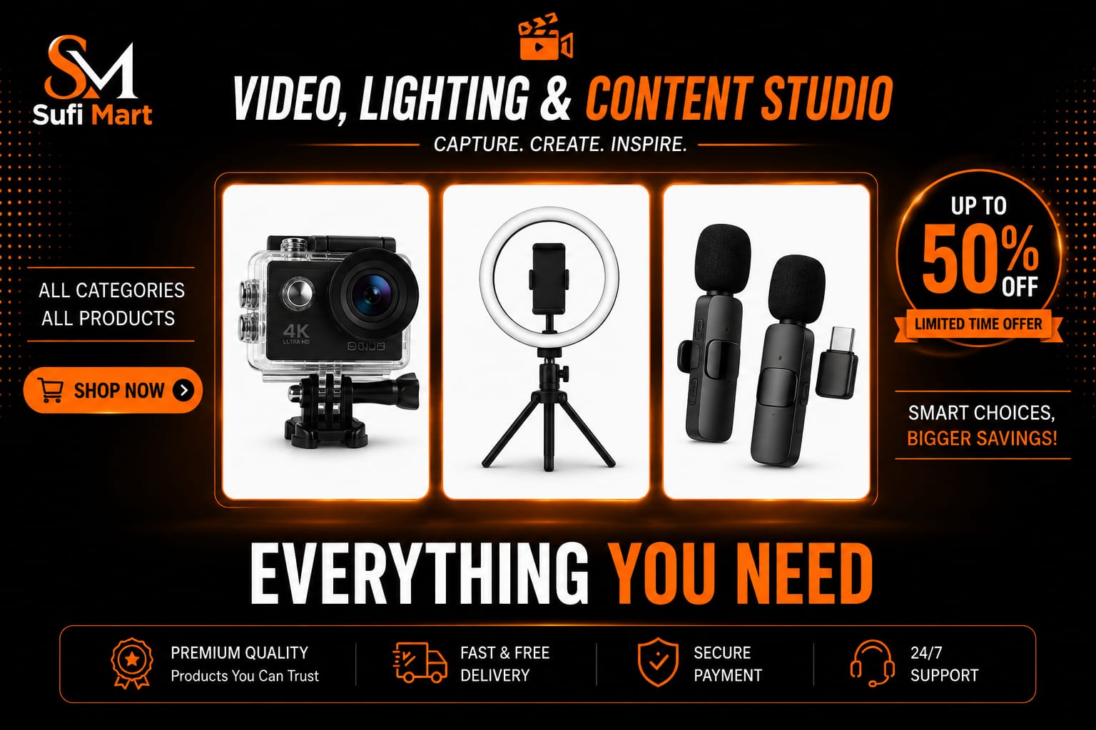 Video, Lighting & Content Studio