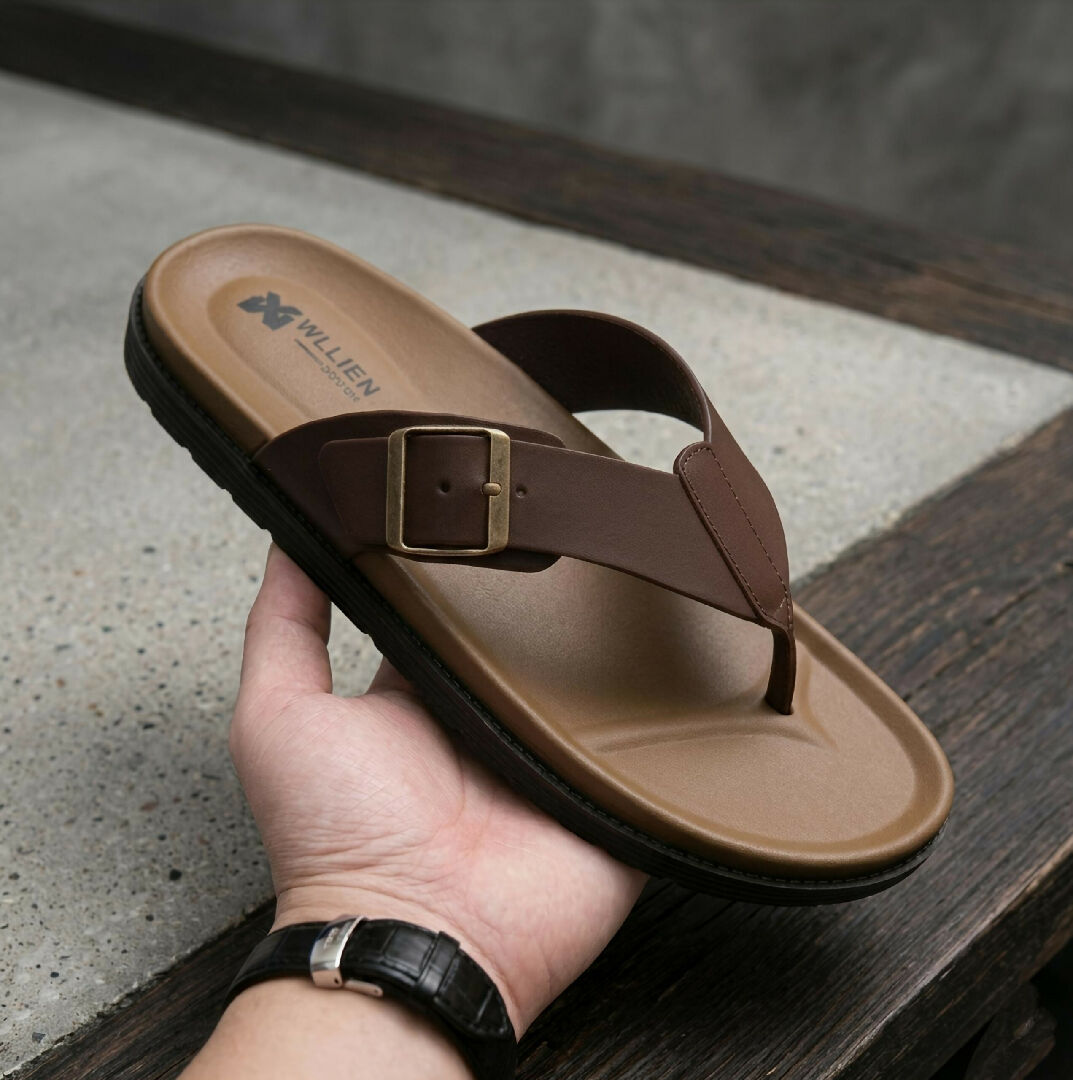 Men Orthopedic Soft Comfortable Chapple Adjustable Buckle Non Slip Slides