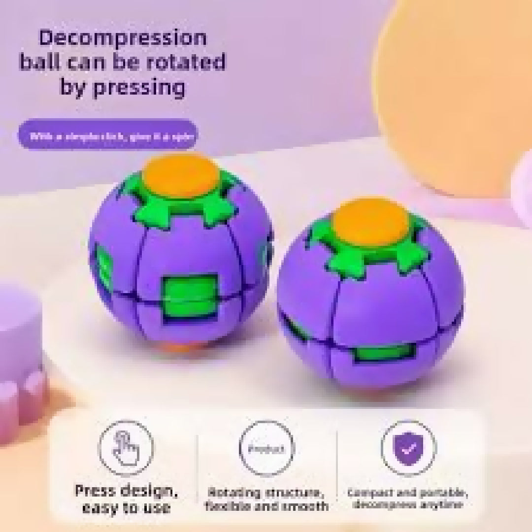 Colorful 3D Printed Press Fidget Spinner Ball