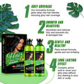 Lichen Professional Hair Color Gel – 500ML – Rich, Long-Lasting Black &amp; Dark Brown Shades – Made in China - Black