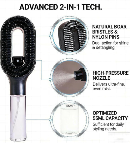 Foreign Trade Hot-Selling Styrahair Spray Comb Multi Functional Hair Smoothing Comb Anti Fly Hair Anti Static Massage Comb