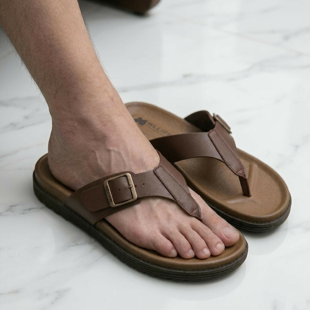 Men Orthopedic Soft Comfortable Chapple Adjustable Buckle Non Slip Slides