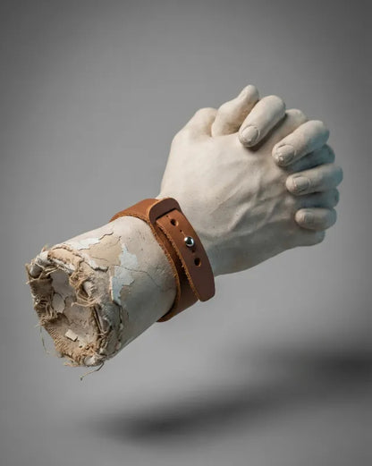 Blaire - Mid Brown Leather Bracelet (Unisex)