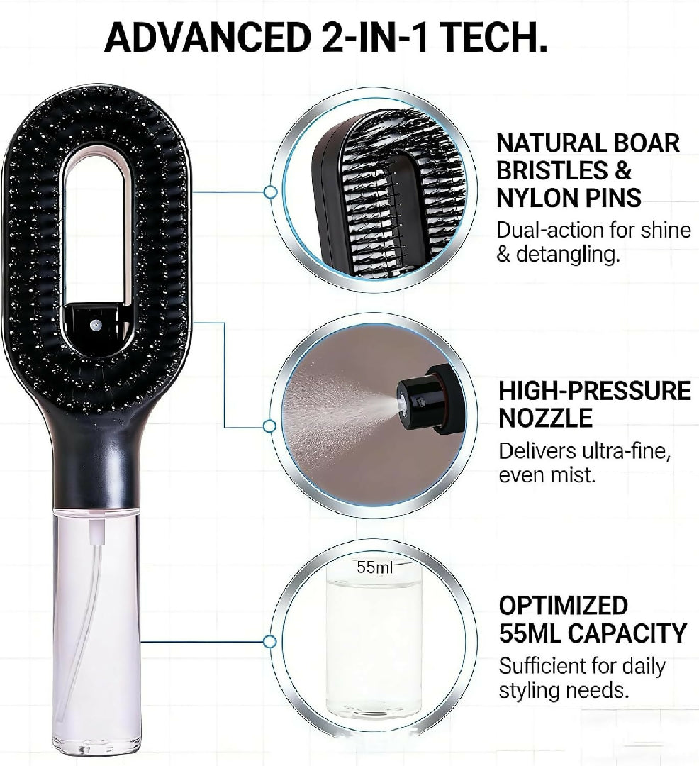 Foreign Trade Hot Selling Styrahair Spray Comb Multi Functional Hair Smoothing Comb Anti Fly Hair Anti Static Massage Comb