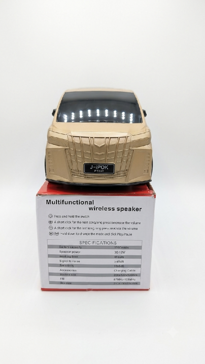 J IPOK P559T Multifunctional Car Model Wireless Bluetooth Speaker Super Sound High Bass