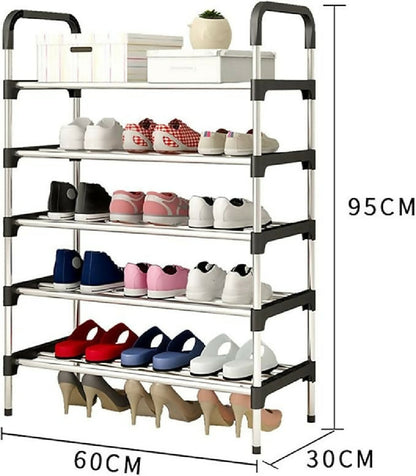 5 Layer Stainless Steel Shoe Rack
